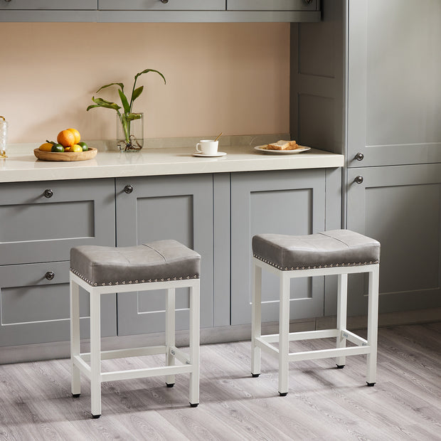 Saddle Bar Stool Kitchen Stools, Sturdy Steel Frame