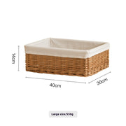 Desktop Debris Baskets Rattan Storage Basket
