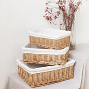 Desktop Debris Baskets Rattan Storage Basket