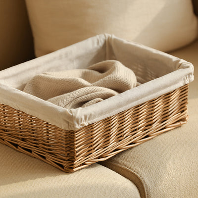 Desktop Debris Baskets Rattan Storage Basket
