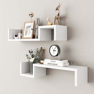 Wall Decoration With Shelves Placed On The Wall