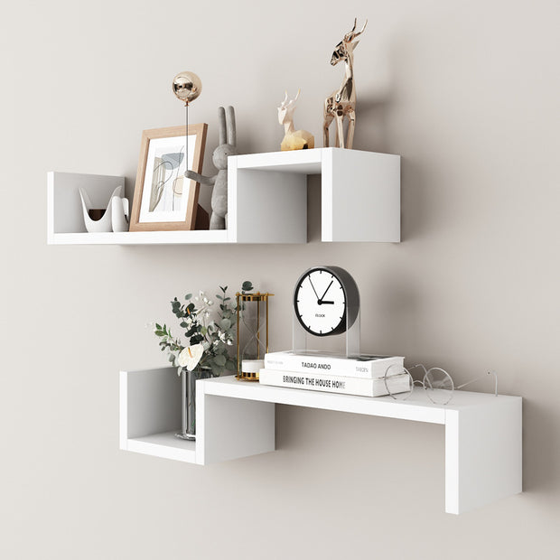 Wall Decoration With Shelves Placed On The Wall