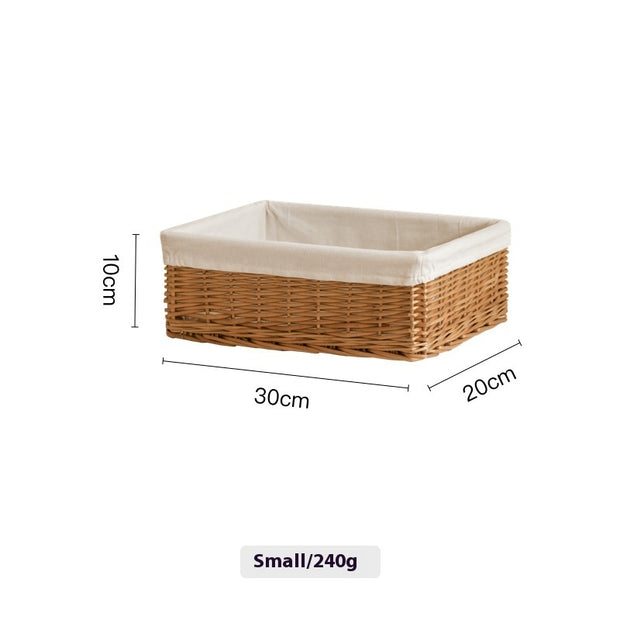 Desktop Debris Baskets Rattan Storage Basket
